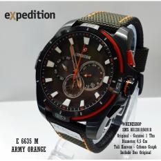 Expedition Jam Tangan Pria E-6635- Canvas- Original (Black)