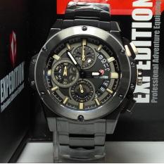 Expedition Jam Tangan Pria Expedition E6696M Chronograph Black Stainless Steel List Cream