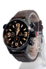 Expedition Jam Tangan Pria - Hitam - Strap Kulit - E6318