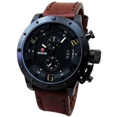 Expedition - Jam Tangan Pria - Leather Strap - EX260DB – Black
