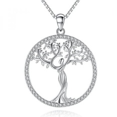 Family Tree Of Life Dewi CZ Pendant Kalung, Perhiasan untuk Wanita, Hari Natal Hadiah untuk Ibu, Ibu, Istri, Anak Perempuan, Ibu Hari Hadiah, Hadiah Ulang Tahun, Ibu Putri Kalung (style1) -Intl