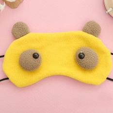 4 Warna Kartun Rakasa 1 Sepotong Tidur Mata Topeng Nap Naungan Buta Tidur Mata Mencakup Perjalanan Seluruh Patch Blinder Perawatan Kesehatan (kuning) -Intl Fancyqube
