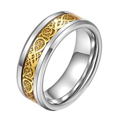 Fancyqube Fashion Tatahan Mayat Bagian dari Dragon Baja Tahan Karat Emas