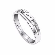 Fancyqube Fashion Jewelry Adjustable I Love You 1314 Berlapis Perak Elegan Cincin Pernikahan Indonesia Ngumpul Di Sini Cincin Hadiah Pria