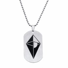 Fancyqube Game No Man's Sky Stainless Steel Link Necklace For Men Jeweley Neckless Male Collier Homme Best Friend Statement Bijoux Jewelry - intl