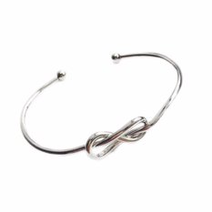 Fancyqube Baru Warna Emas Dipersonalisasi Lingkaran Sederhana Terbuka Bangles Gelang untuk Wanita Fashion Partai Perhiasan H04-Intl
