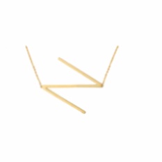 Fancyqube Baru Trendy Big 26 Letter Pendant Kalung Inisial Kalung 24 K Ilegal Emas Liontin Choker Kalung Wanita Perhiasan H14 -Intl