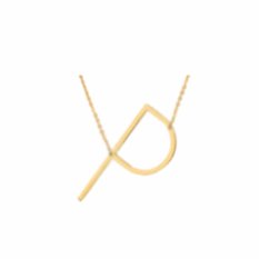 Fancyqube Baru Trendy Big 26 Letter Pendant Kalung Inisial Kalung 24 K Ilegal Emas Liontin Choker Kalung Wanita Perhiasan H16 -Intl