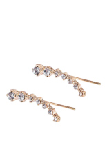 Fancyqube Bagian Panjang 7 Anting Rumbai Pearl Earring Fine Jewelry Emas