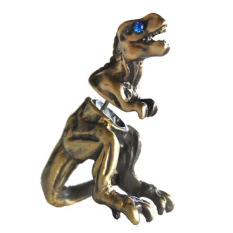 Fang Fang Alloy Dinosaur Dragon Ear Cuff Bungkus Klip Anting (Perunggu)