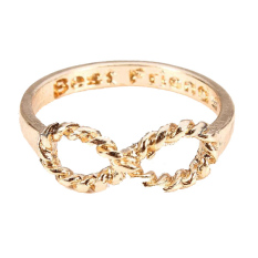 Fang Fang Cincin Ikatan Simpul Charm Jari Cincin (Emas)