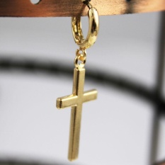 Fashion Details Cross Tragus Upper Ear Cartilage Earring Piercing GD - intl