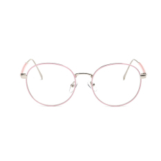Transparansi busana vintage retro bingkai lensa kacamata lensa optik sederhana Berwarna Merah Muda/sebuah/20