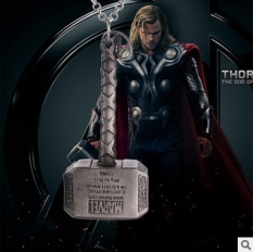 Fashion Perhiasan Pesona Vintage Thor Hammer Necklace Thor Dunia Gelap Kalung untuk Pria dan Wanita, Pabrik Asli Supply-Intl