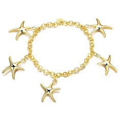 Fashion K Gold Malaysia romantic starfish bracelet - intl