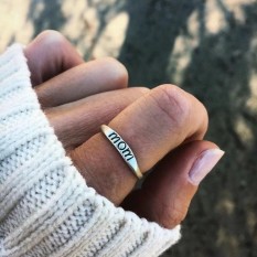 Fashion IBU Surat Cincin Hadiah Hari Ibu untuk Wanita-Intl