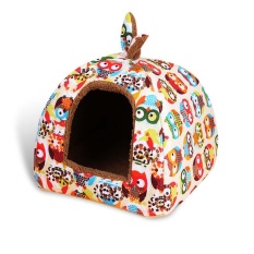 Fashion Lembut Musim Dingin Dog House Summer Tempat Tidur Anjing Modis Puppy PET Chihuahua Anjing Kecil Sofa Cats Bed Tempat Tidur Anjing Nest mat Kennel (Ukuran L) -Intl