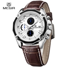Gaya Busana Megir Pria Jam Tangan Terbaik Merek Mewah Kulit Kuarsa Jam Tangan Mesin Perekam Akurat Bercahaya Olahraga Pria Jam Tangan Reloj Hombr 2015