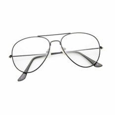 Fashion SunGlasses Style - Kacamata Pria dan Wanita - Cool - Anti UV - Hitam - Clasic Men Glasses UV Protector