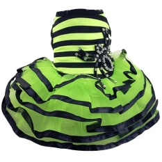 Fashion Manis Hijau Terang Pet Anjing Tutu Rok Gaun ClothingCostumeApparel Multi Layer Desain For Harian Pernikahan Pesta HolidaySize S- INTL