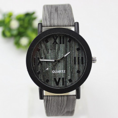 Fashion Jam Tangan Roma Digital Kayu Hitam Kayu Modis Watch-Intl