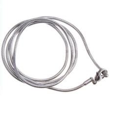 Fashions Tali Perak Stainless Steel Mens Rantai Ular Kalung Hadiah Terbaik Baru