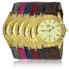 Fast selling through the explosion of hot fashion full of sand quicksand women's watch women's watch spot Geneva women's WatchRose red