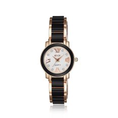 Fesyen Jenama Mewah Wanita Wanita Aloi Hitam Watch Kuarza For Hadiah WHYYL0006-2