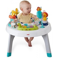 Fisher-price 2-Dalam-1 Duduk Ke Penyangga Kegiatan Center, Spin N Permainan Safari-Internasional
