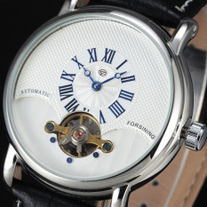 Forsining Roman Indeks Panggil Automatic Mekanis Kulit GMT835