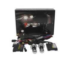 Fortuna - Lampu Mobil HID Fortuna Black AC Hi/Lo H4 4300K
