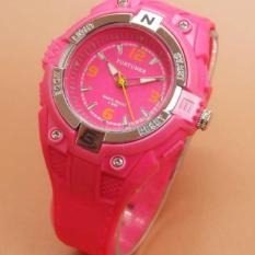 Fortuner Original Jam Tangan Anak Perempuan/Remaja - Anti Air - Rubber Strap - FR 882 Pink