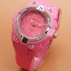 Fortuner Original Jam Tangan Anak Perempuan/Remaja - Anti Air - Rubber Strap - FR 882 Soft Pink