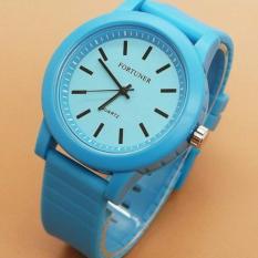 Fortuner Original - Jam Tangan Wanita & Pria FR 1705 SD - Bahan Tali Rubber - Analog Water Resist 50 M Model Terbaru