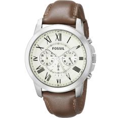 Fossil Grant Chronograph Egg Shell Dial Men's Watch FS4735