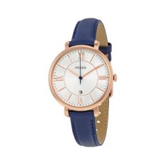 Fossil Jacqueline Navy Leather Watch ES3843