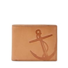 Fossil - Leather Troy - Large Coin Pocket Bifold Rfid - Brown - Dompet Pria ( ML3841-216 ) - SL