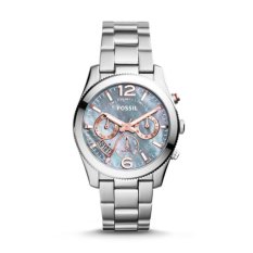 Fossil Perfect Boyfriend ES3880 - Jam Tangan Wanita - Multifunction - Stainless - Silver - Grey - Rose Gold