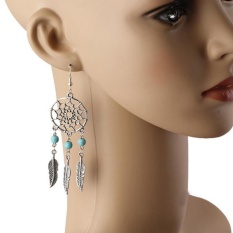 Empat Musim Besar Penjualan Mode Kebangkitan Generik Peraih Mimpi Anting-Anting Paduan Feather Anting Rumbai Mini Pirus Anting- anting-Internasional
