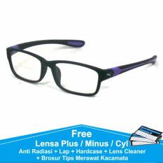 Frame Kacamata Baca / Plus / Minus Sporty Anti Radiasi Komputer Puma P833 Biru