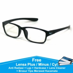 Frame Kacamata Baca / Plus / Minus Sporty Anti Radiasi Komputer Puma P833 Hitam