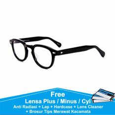 Frame Kacamata Bulat Minus Anti Radiasi Komputer Moscot Lemtosh