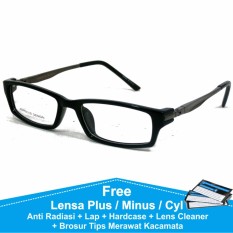 Frame Kacamata Korea Minus Anti Radiasi Komputer Porsche Design P6001 Small Hitam