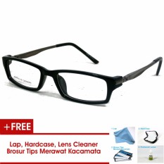 Frame Kacamata Korea Porsche Design P6001 Small Hitam Bisa Dipasang Lensa Minus Di Optik Terdekat