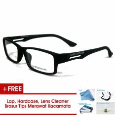 Frame Kacamata Pria Sporty Porsche Design P837 Hitam Bisa Dipasang Lensa Minus Di Optik Terdekat