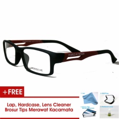 Frame Kacamata Pria Sporty Porsche Design P837 Merah Bisa Dipasang Lensa Minus Di Optik Terdekat