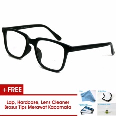 Frame Kacamata Pria Wanita Korea Vintage 75045 Hitam Bisa Dipasang Lensa Minus Di Optik Terdekat