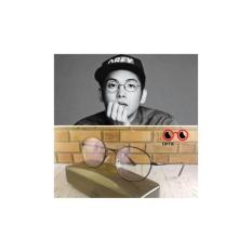 Frame + Lensa Minus - Kacamata Korea Model Bulat Vintage Klasik