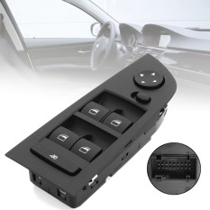 Jendela Depan Cermin Master Saklar Kontrol untuk BMW E90 318i 320i 325i 335i 61319217329 (Hitam)-Internasional