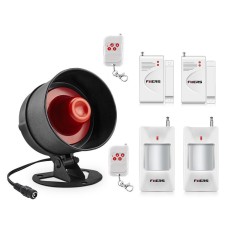 Fuers Alarm Siren Pembicara Nyaring Alarm Sistem Perlengkapan Nirkabel Rumah Alarm Siren Keamanan Perlindungan Sistem untuk Rumah Garasi- internasional